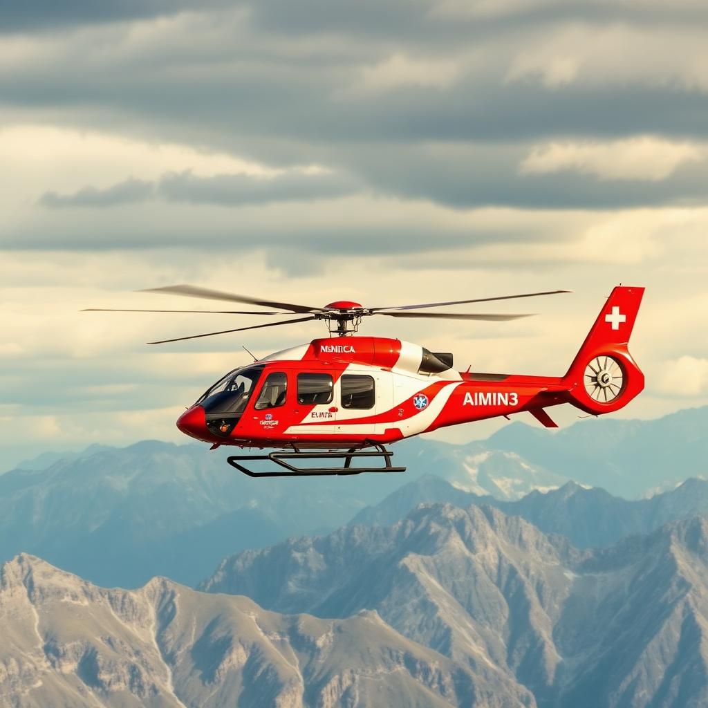 Volo Sanitario Elicottero aeroambulanza in volo sanitario sulle Alpi italiane